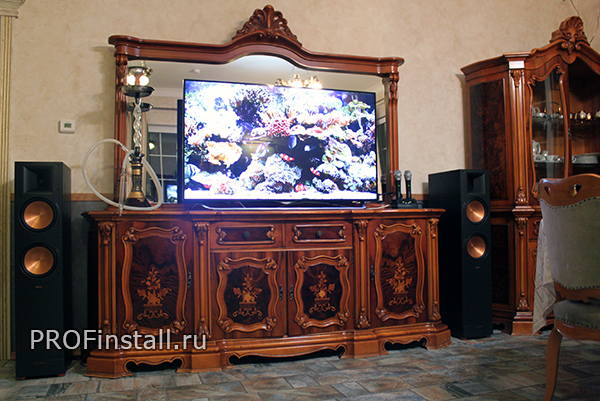 Акустика Klipsch + караоке AST-50 + ресивер Onkyo