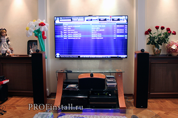 Стереосистема B&W + Onkyo и караоке Evolution Home HD с микрофонами Shure